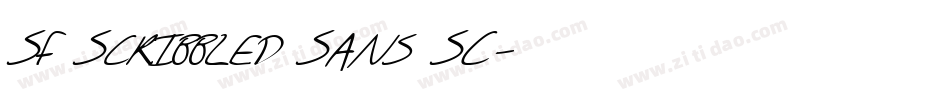 SF Scribbled Sans SC字体转换